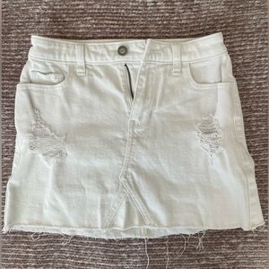 Hollister White Mini Skirt